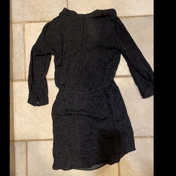 Babaton Aritzia Leopard Dress Black XXS Silk - Picture 4 of 4